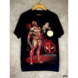 Deadpoolเสื้อยืดสีดำสกรีนลายBT68