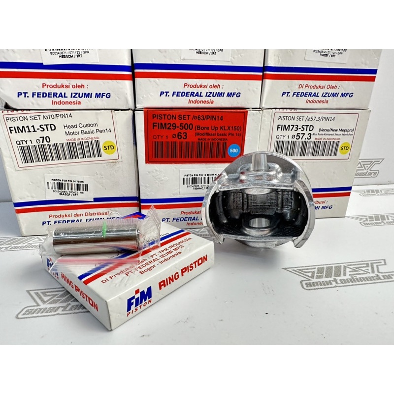 PISTON FIM 29 KLX PIN 14 62 MM 63 MM 63.5MM 64 MM BORE UP TYPE ราคา ถูกที่สุด ดีลบีเคเค แกลเลอรีภาพที่ 4