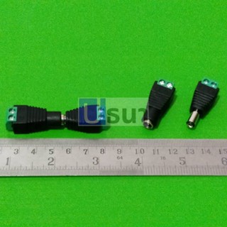 หัวแจ็ค 5.5x2.1mm แจ็ค ดีซีแจ็ค ตัวผู้ ตัวเมีย ปลั๊ก ตัวต่อ หัวต่อ DC Jack Terminal Screw #ขันน็อต-2.1 (1 ตัว)