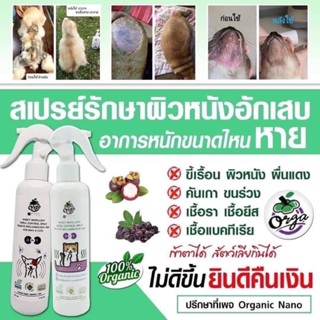 สเปรย์หมา  ขี้เรื้อน ยีสต์ เชื้อรา ผื่นแดง ตุ่มหนอง 200ml