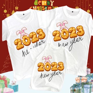 เสื้อยืด ปีใหม่ 2023 พร้อมส่งจากไทย (ผ้าคคอตต้อน พรีเมียม หนานุ่ม ไม่บาง)