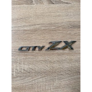 โลโก้ CITY ZX ติดHONDA ราคา 2ชิ้น สีเงิน