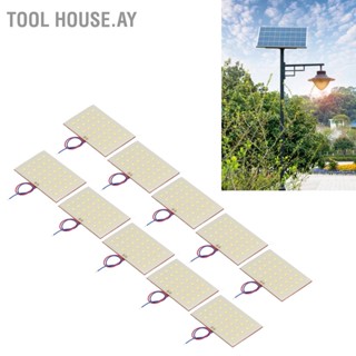 BTool House.Ay แผงบอร์ดหลอดไฟ Led Smd 5W 3.2V 3.7V สําหรับเสาสนามหญ้า 10 ชิ้น