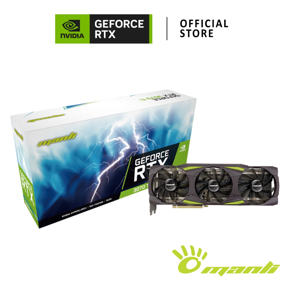 MANLI NVIDIA® GeForce RTX™ 3070 Ti 8GB การ์ดจอ