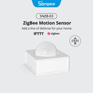 Sonoff SNZB-03 ZigBee Motion Sensor อุปกรณ์ตรวจจับความเคลื่อนไหวอัจฉริยะทํางานร่วมกับแอป ZBBridge ผ่าน eWeLink IFTTT