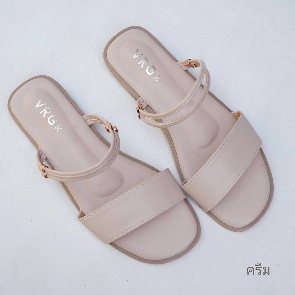 S.รุ่น OC รองเท้าแตะส้นแบน ใส่ได้2แบบ ทั้งรัดส้นและสวม แนะนำ+ไซต์ - รูปที่ 4