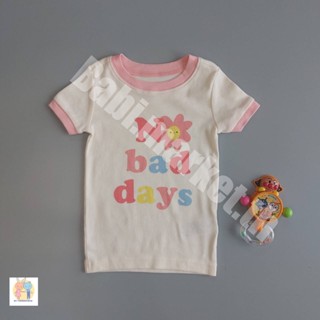 เสื้อยืดเด็กหญิง แขนสั้น ลาย No Bad Days แบรนด์ Old Navy ของใหม่