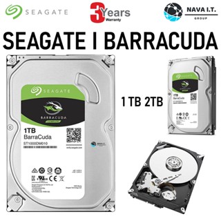 COINSคืน15%⚡FB9JMZV6⚡ SEAGATE BARRACUDA SATA3 1TB 2TB HDD (ฮาร์ดดิสก์) ST1000DM010 / ST2000DM005 รับประกัน 3 ปี