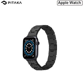 Pitaka Carbon Fiber Link Bracelet Band - Retro สายนาฬิกาเคฟล่าแท้เกรดพรีเมี่ยม รองรับ Watch 38-40/42-44 mm