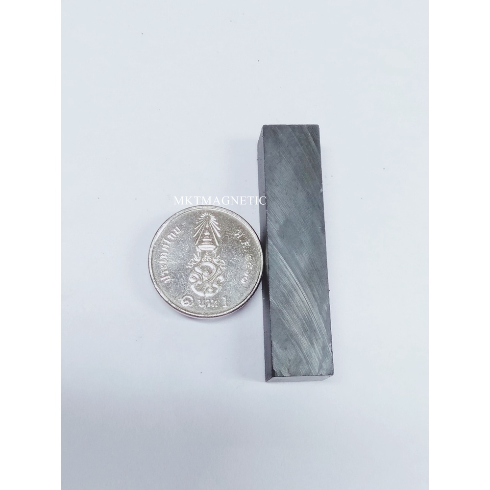 5 ชิ้น แม่เหล็กเฟอร์ไรท์ ทรงสี่เหลี่ยม ขนาด Dim W9x L44 x H10 mm Y30 Ferrite Magnet สีดำ โดนน้ำได้ อ