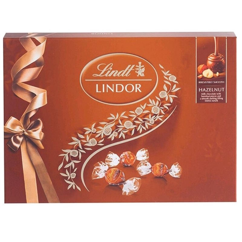 ลินด์ ช็อกโกแลตเฮเซลนัท บ็อกซ์เซ็ต Lindt Lindor Hazelnut Chocolate Box