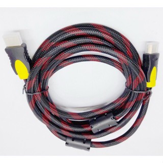 สาย HDMI 1.4 สายถักแดง คุณภาพ ทนทาน ขนาดๅ 1.8เมตร/ 3 เมตร / 5 เมตร / 10 เมตร 15เมตร/ 20 เมตร