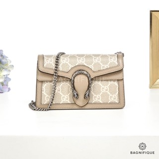 GUCCI SUPER MINI DIONYSUS SUPREME WHITEBEIGE