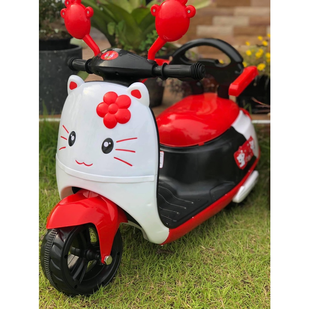 Np Toys รถแบตเตอรี่เด็ก รถเด็กนั่ง มอไซค์เจ้าแมวเหมียว มีเสียงดนตรี ขนาด1มอเตอร์ No.109 - รูปที่ 5