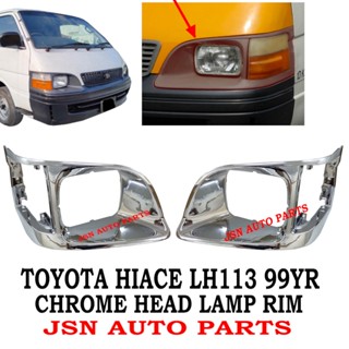 J110s02 ไฟหน้าโครเมี่ยม สําหรับรถตู้ TOYOTA HIACE LH113 99YR LH112 02YR