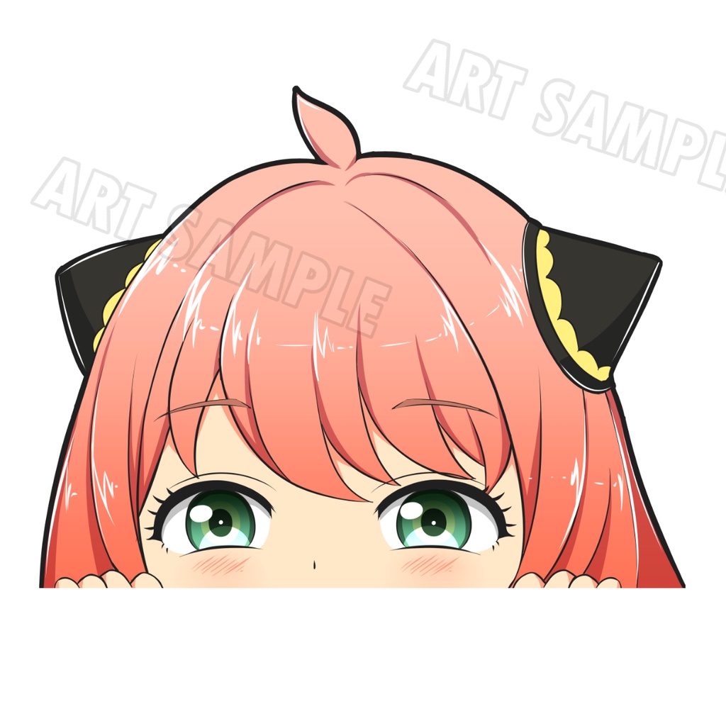 อาเนีย Spy x Family สติ๊กเกอร์ 2 ชิ้น Peeker Sticker น้องอาเนีย Fan-Made Anya Spy x Family Sticker 2