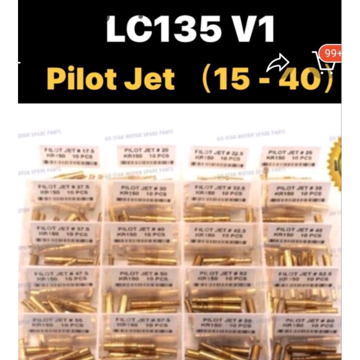 YAMAHA LC135 PILOT JET (ST) // 135LC LC135 V1 LAGENDA SRL SRL110 PILOT JET PJ FOR CARBURETOR ขนาด 15