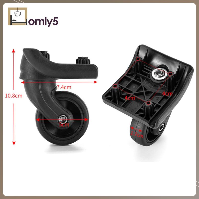 [Homyl5] 4x อะไหล่ล้อกระเป๋าเดินทาง แบบเปลี่ยน สําหรับรถเข็น
