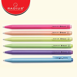 RADIUS ปากกาเจล O-SECOND PASTEL 1 แท่ง หมึกสีน้ำเงิน คละสี