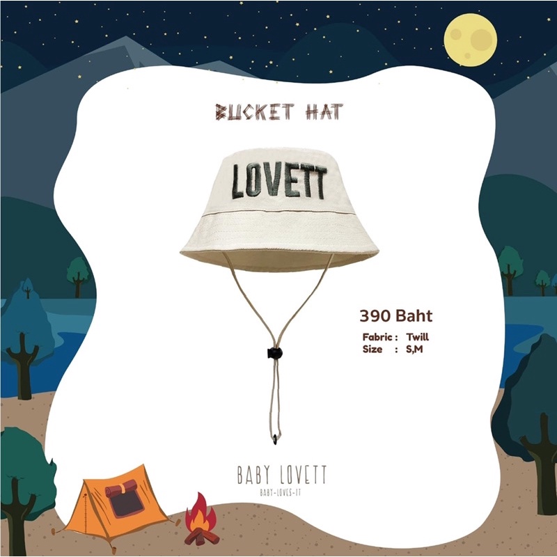 Babylovett The camper collection หมวก M ครีม/like new
