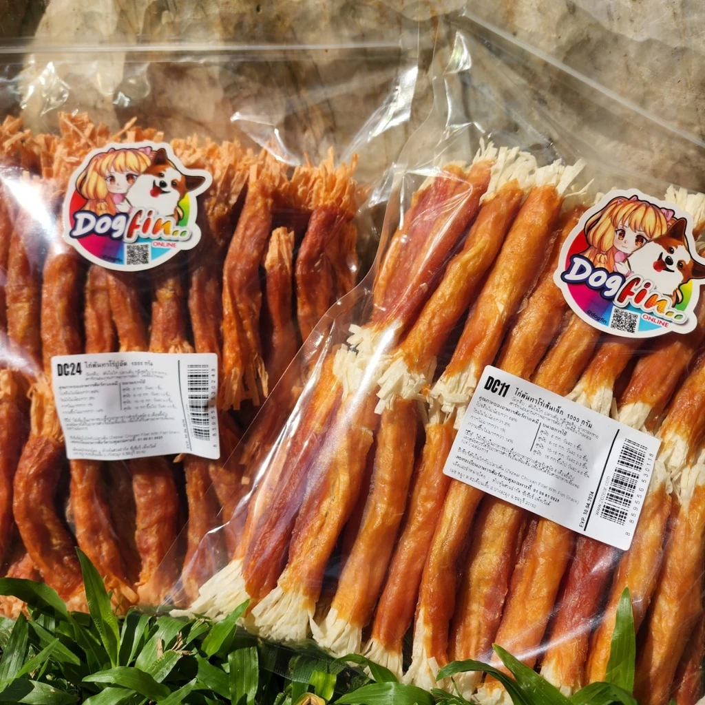 ด็อกฟิน (Dogfin) ไก่อบแห้ง ขนาด 500 กรัม - 1 กิโลกรัม ขนมสุนัข ราคาส่งถูกสุดๆ!!!!