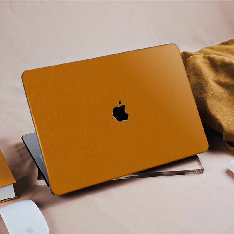 Exquisite Leather Cut Out Logo Laptop Cover For Macbook Air 13 A2337 2020 A2338 M1 Chip Pro 13 12 11 15 For Macbook Pro #8