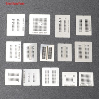 [Smileofen] ใหม่ ชุดลายฉลุ BGA สําหรับ DDR2 DDR2-3 DDR3 DDR5 12 14 ชิ้น