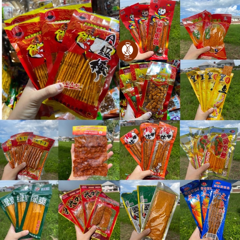 #A0101#🔥เจ้าเก่าแบบเยอะที่สุด🔥辣条ล่าเถียว🌶✅บนซองคือวันผลิต✅ ❗️ไม่มีตัวไหนกรอบ❗️อ่านรายละเอียดก่อนสั่งซื้อ❗️