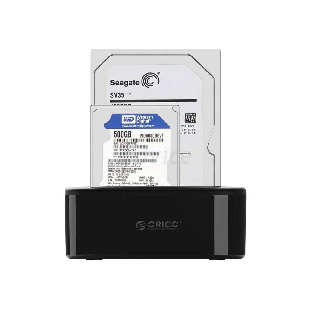 Docking 2.5/3.5'' 1Bay ORICO 6218 US3 (Black)(By Shopee  SuperTphone1234)
