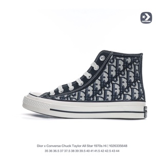 Dio&amp;0r x CONVERSE Chuck Taylor All Star 1970s รองเท้าผ้าใบลําลอง ปักลาย สไตล์เรโทร B35