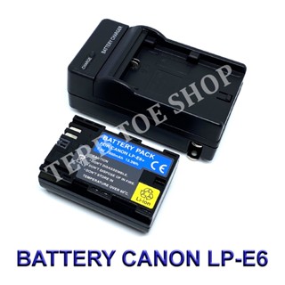 (Saving Set 1+1)LPE6 / LP-E6 / LPE6N / LP-E6N Battery and Charger For Canon EOS 5D,6D,7D,60D,70D,80D,90D,EOS R