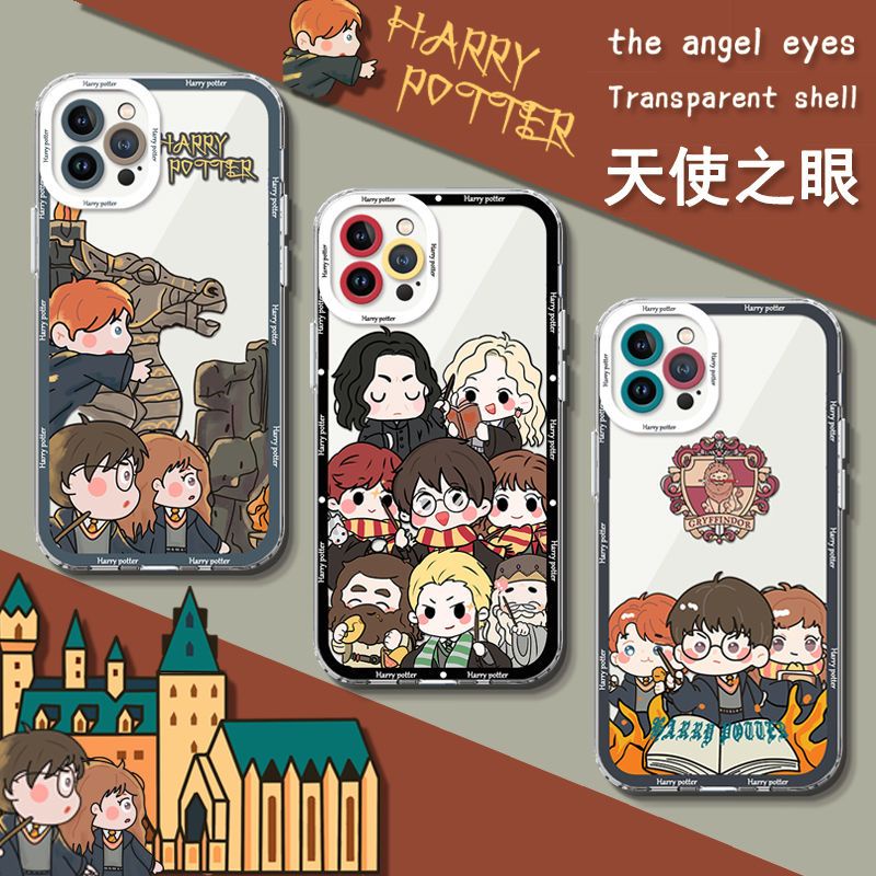 เคสโทรศัพท์มือถือ ลายการ์ตูนแฮรี่พอตเตอร์ สําหรับ iPhone 14 Pro Max 13 12 Mini 11 XS XR X 8 7 Plus 6S 6 SE