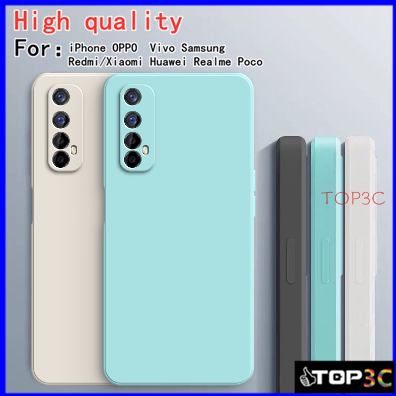 เคส Realme narzo 20 Pro Realme 7 5g 6 XT 6 Pro 5i C3 5 5s 5 Pro 6i Realme 7 เคสโทรศัพท์มือถือ สีพื้น