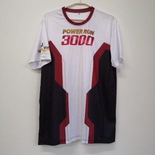 เสื้อกีฬา 365RUN IRONMAN ของใหม่ ของสะสม ด้านหน้าลาย POWER RUN 3000