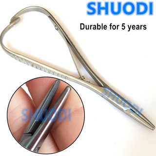 Serrated tip Dental Orthodontic Mathieu Needle Holder Plier 14cm