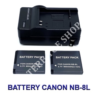 (Set 2+1)NB-8L / NB8L Battery and Charger For Canon PowerShot A2200,A3000 IS,A3100 IS,A3200 IS,A3300 IS Digital Cameras