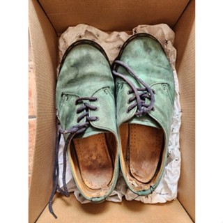 ขาย รองเท้าหนัง Dr. Martens 3 รู สีเขียว มือสอง สภาพตามรูป เบอร์ 40 จัดไปครับ