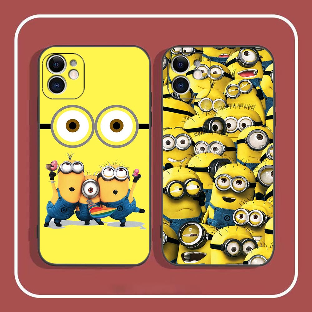 เคสโทรศัพท์มือถือ TPU ลายการ์ตูนมินเนี่ยน สีเหลือง สําหรับ Apple iPhone 14 11 12 13 Pro Max 7 8 SE 2022 X XR XS Max 6 6s Plus