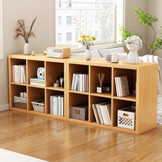 ชั้นวางหนังสือ120x24x60cmไตล์นอร์ดิกทรง สีขาวเรียบง่าย ชั้นวางอเนกประสงค์ bookcase ขนาดเล็กประหยัดพื้นที่