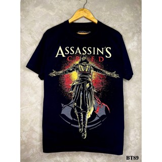 Assassinscreedเสื้อยืดสีดำสกรีนลายBT89