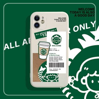 Coffee เคสไอโฟน 13 14 pro max iPhone 14 11 12 7 8 Plus case Se 2020 8พลัส เคส iPhone X Xr Xs Max frosted phone cover TPU