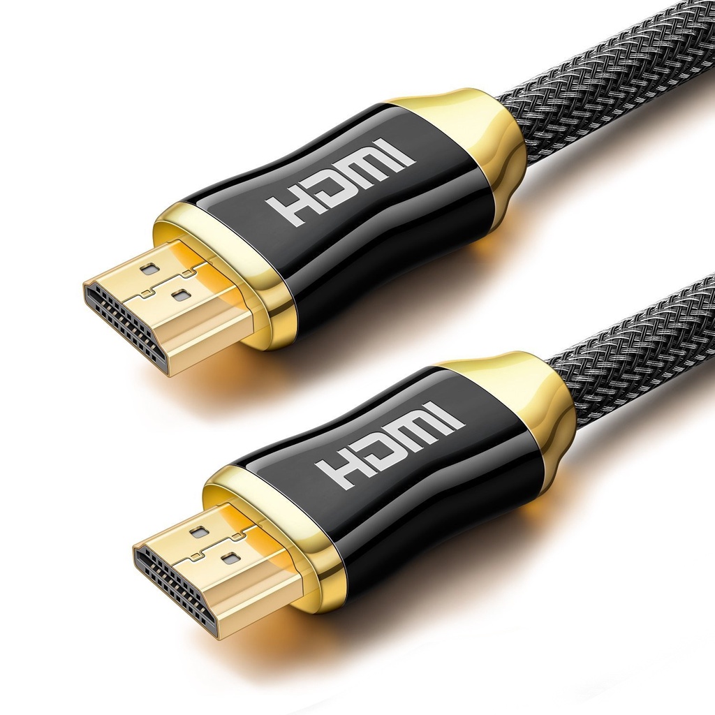HDMI Cable 4K สาย HD to HD สายกลม สายต่อออกทีวี  TV Monitor Computer HD Support 4K 8K
