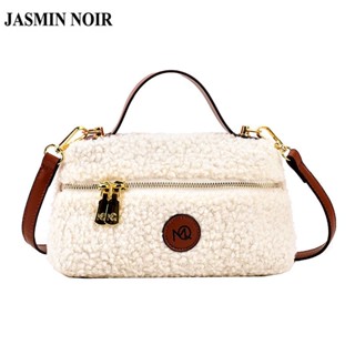 Jasmin NOIR Fur กระเป๋าถือ กระเป๋าสะพายข้าง เรียบง่าย สําหรับผู้หญิง