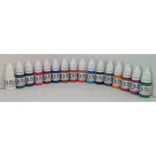 สีสัก เคนตั้น Tattoo Ink ขนาด 10 ml. 18 สี 18 ขวด