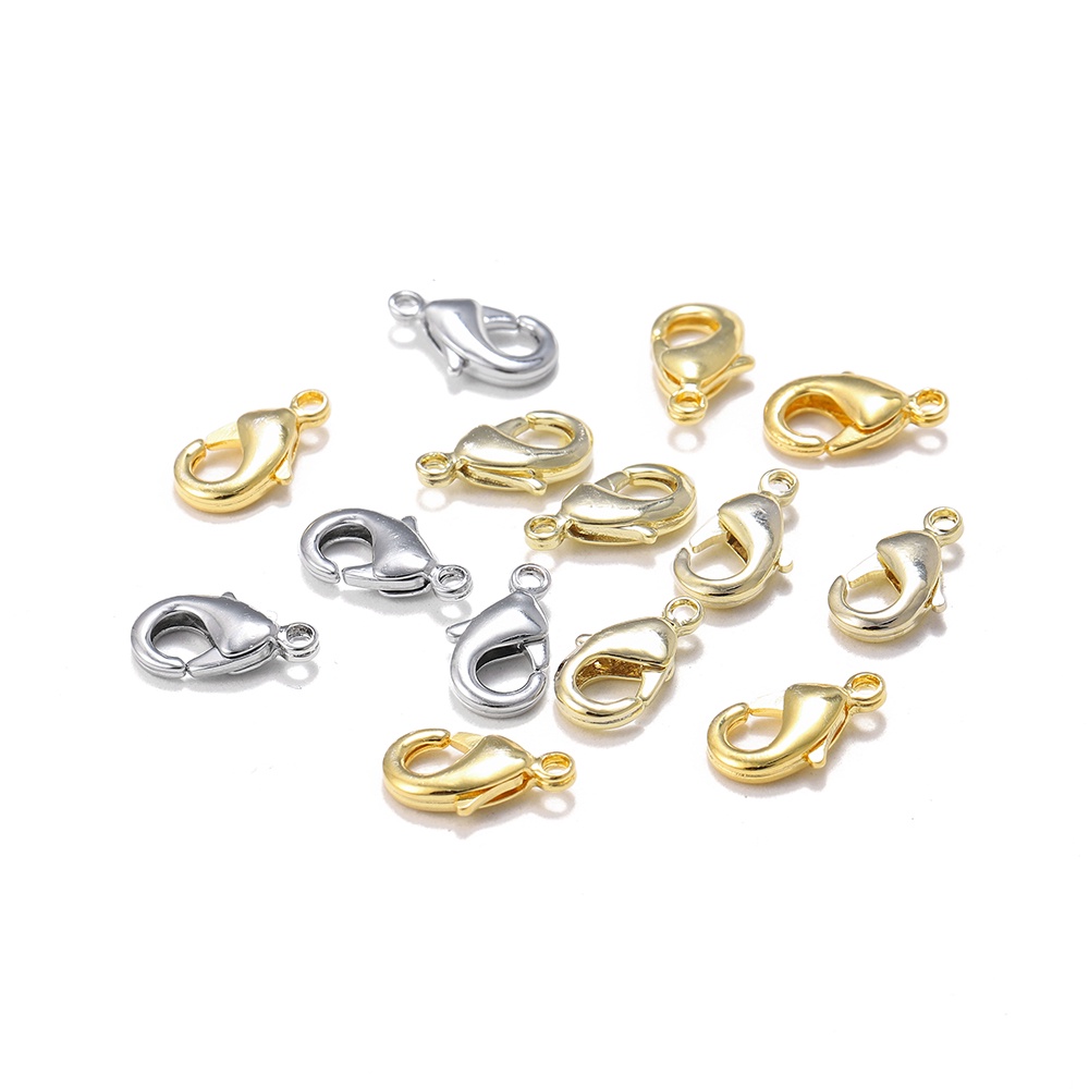 St.kunkka 10-20 ชิ้น ตะขอก้ามปู ทองแดงบริสุทธิ์ชุบด้วยทองคำแท้ 18k 14K จะไม่ทำให้สีซีดจาง สําหรับทําเครื่องประดับ สร้อยคอ สร้อยข้อมือ