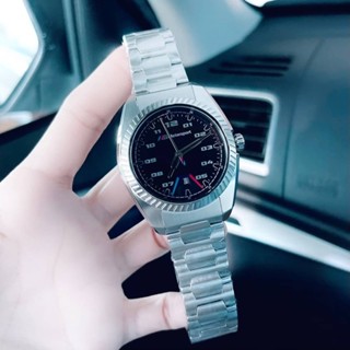 (ผ่อน0%) นาฬิกาชาย BMW Motorsport Silver stainless steel men’s watch BMW3000 ✔️หน้าปัด 42 มม. สแตนเลสสีเงิน