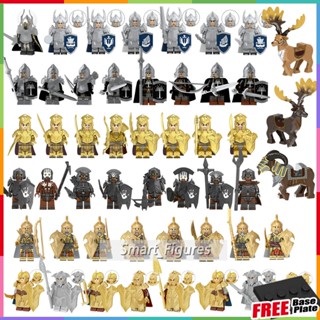 Boar Mount Minifigures Elf Guard Archer Noldor Guard Uruk-hai Commander Trumpeter ลอร์ดออฟเดอะริงส์มินิฟิกเกอร์