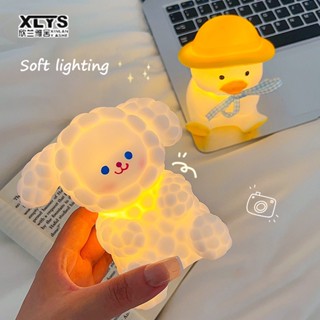 XIN LAN YA SHE Lamb Night Light ห้องนอนแบตเตอรี่ Sleep Light หอพักนักเรียนบรรยากาศแสงเครื่องประดับวันเกิด Gift