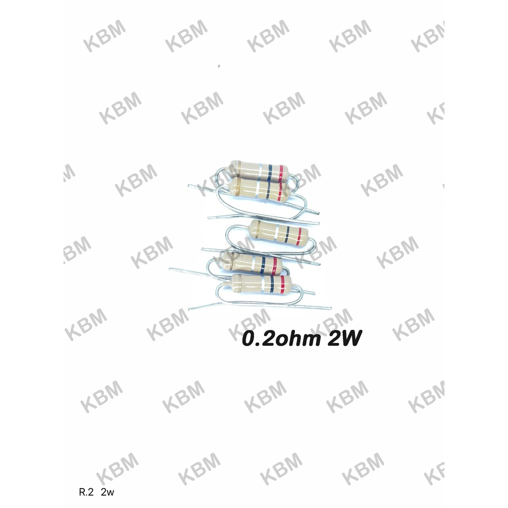 Resistor ตัวต้านทาน 0.2ohm2W 0.3ohm2W