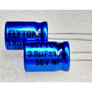 Elytone NP 3.9uf 50v Bipolar Capacitor ตัวเก็บประจุ ชนิด ไม่มีขั้ว BP Nonpolar ขนาด 10×15 มม